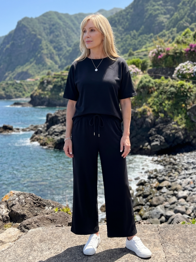 Women's Short Sleeve Summer Short Set