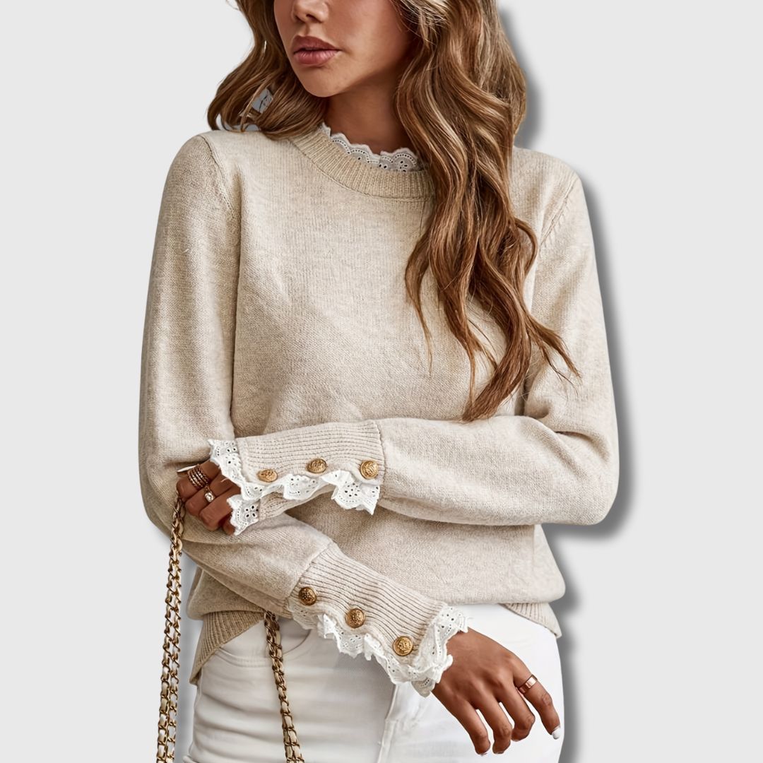 Women's Round Neck Long Sleeve Sweater