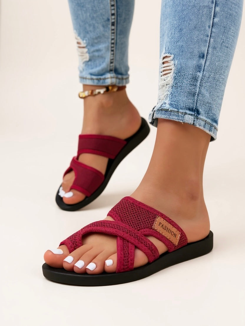 Women's Slides – Red
