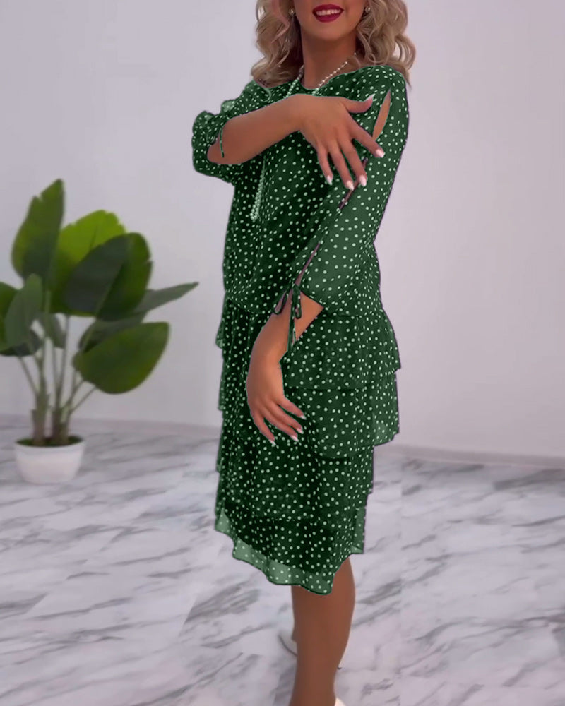 Women's Tiered Midi Dress