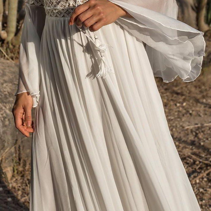 Madison | Lace White Maxi Dress