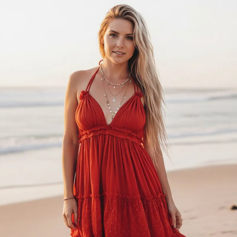 Women's Mini Dress – Red