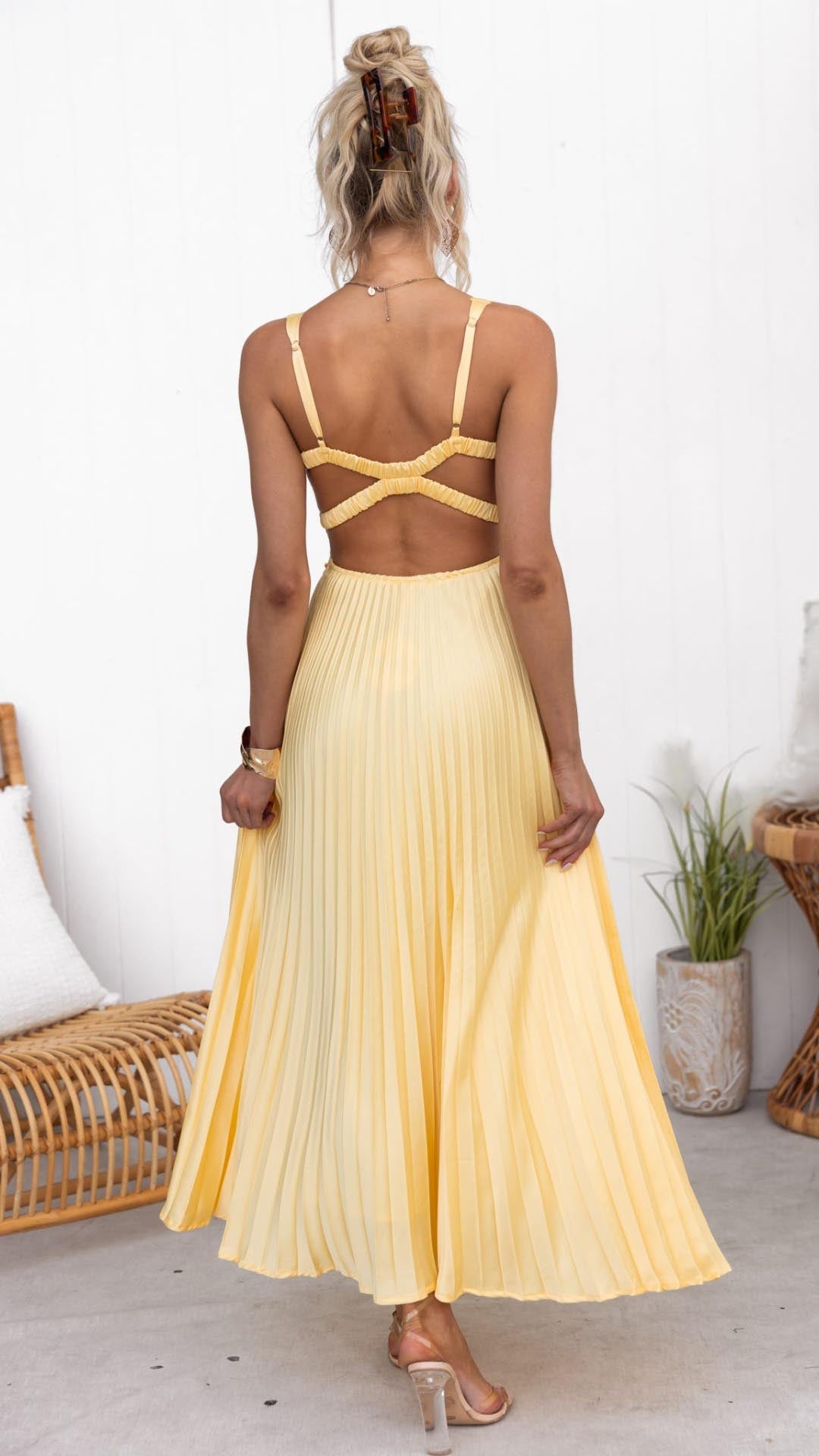 Women's V Neck Maxi Dress
