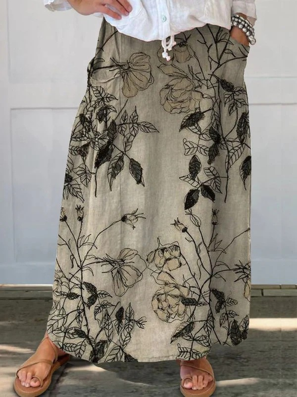 Women's Maxi Skirt – Khaki