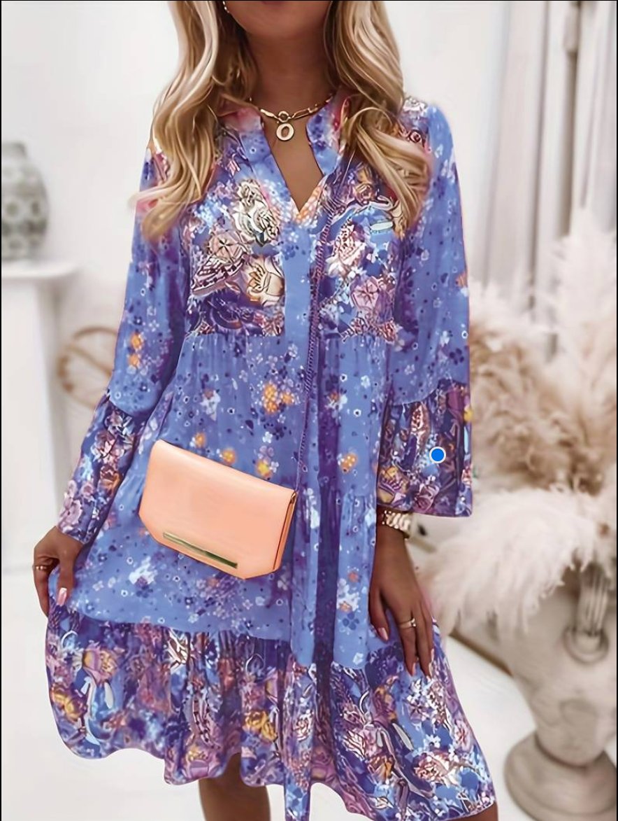 Women's Tiered Midi Dress