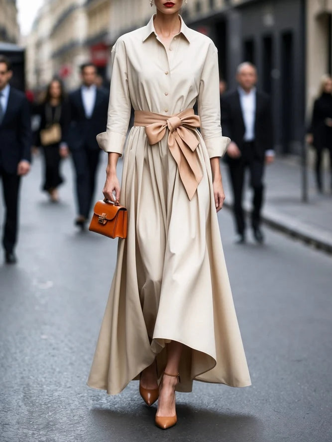 Women's Maxi Dress – Beige