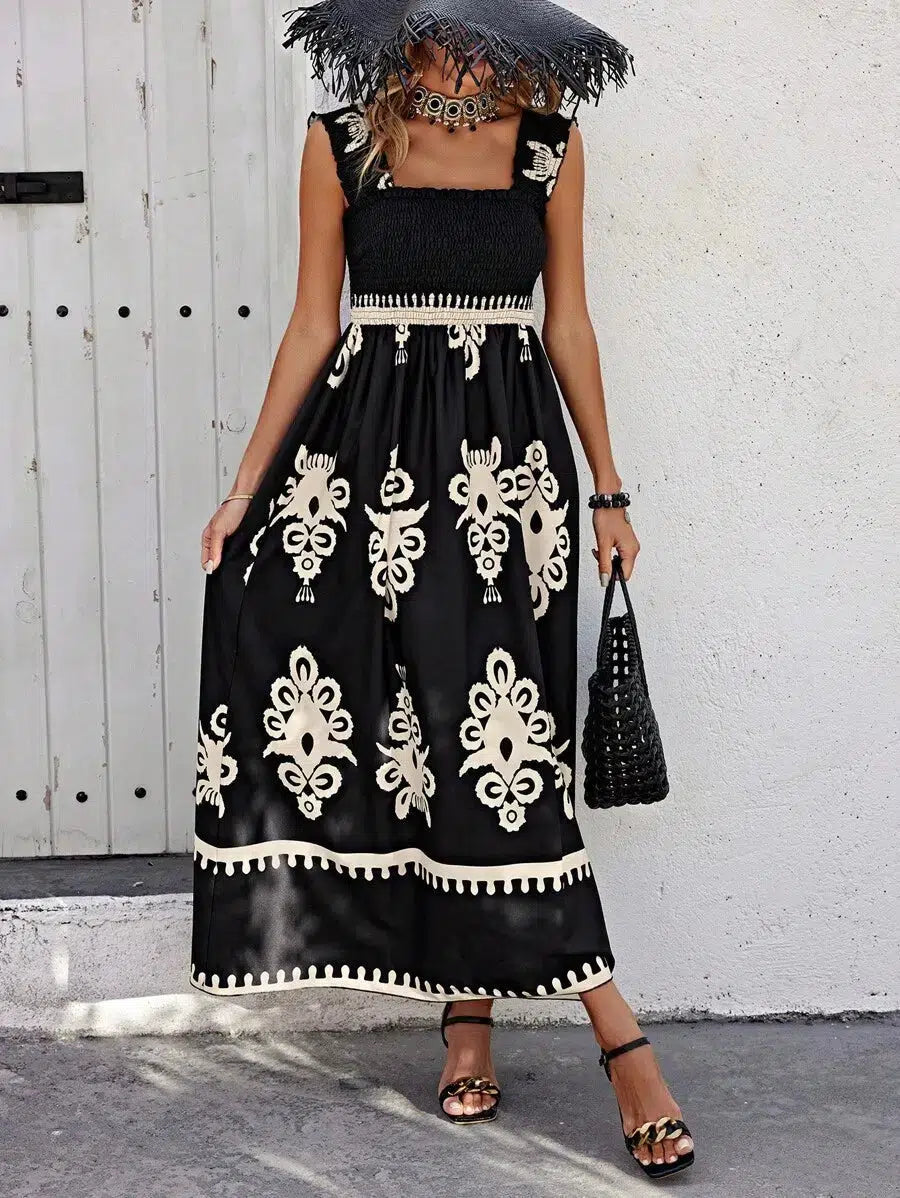 Women's Square Neck Maxi Dress