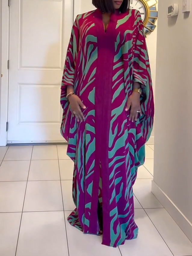Women's V Neck Maxi Dress