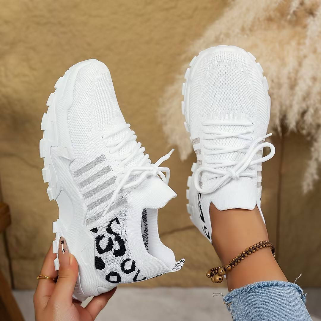 Women's Platform Chunky Sneakers – White 3
