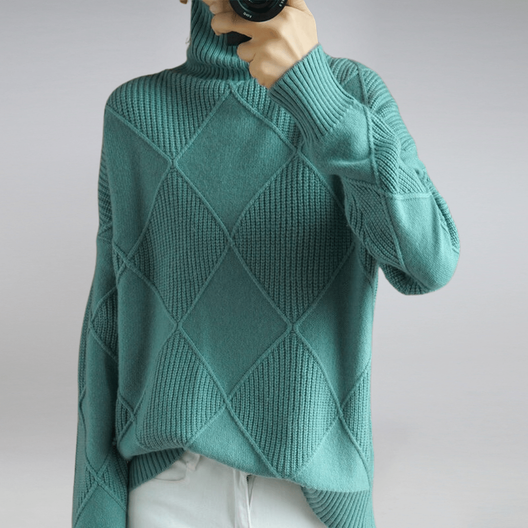 Women's Turtleneck Long Sleeve Sweater