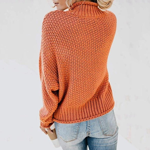 Women's Turtleneck Long Sleeve Sweater