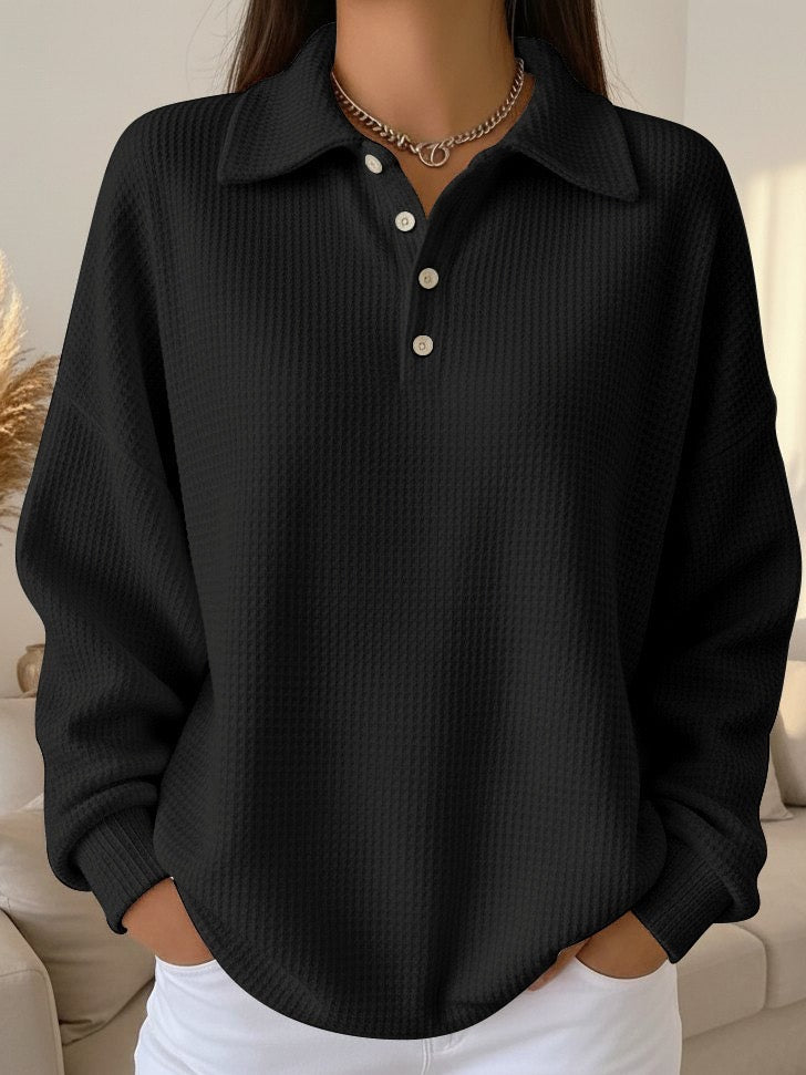 Women's Long Sleeve Sweater – Black