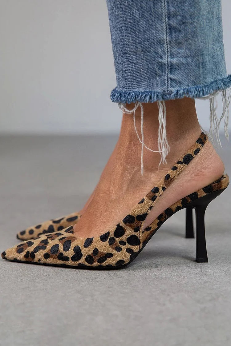 Women's Pointed Toe Heels – Brown