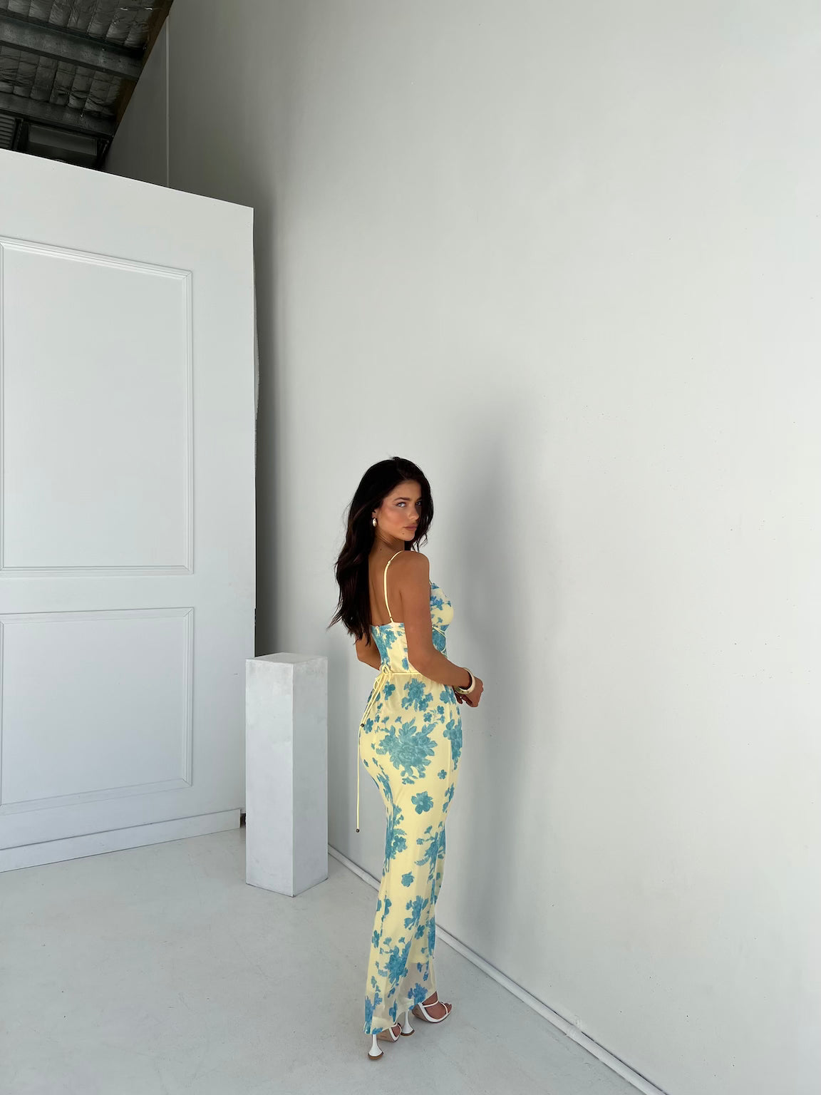 Women's V Neck Maxi Dress