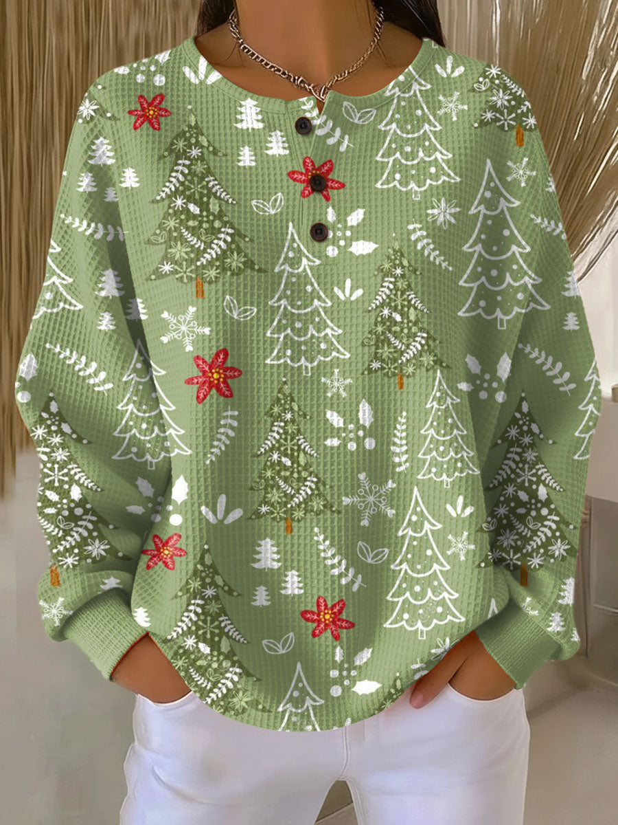 Women's Long Sleeve Sweater – Green