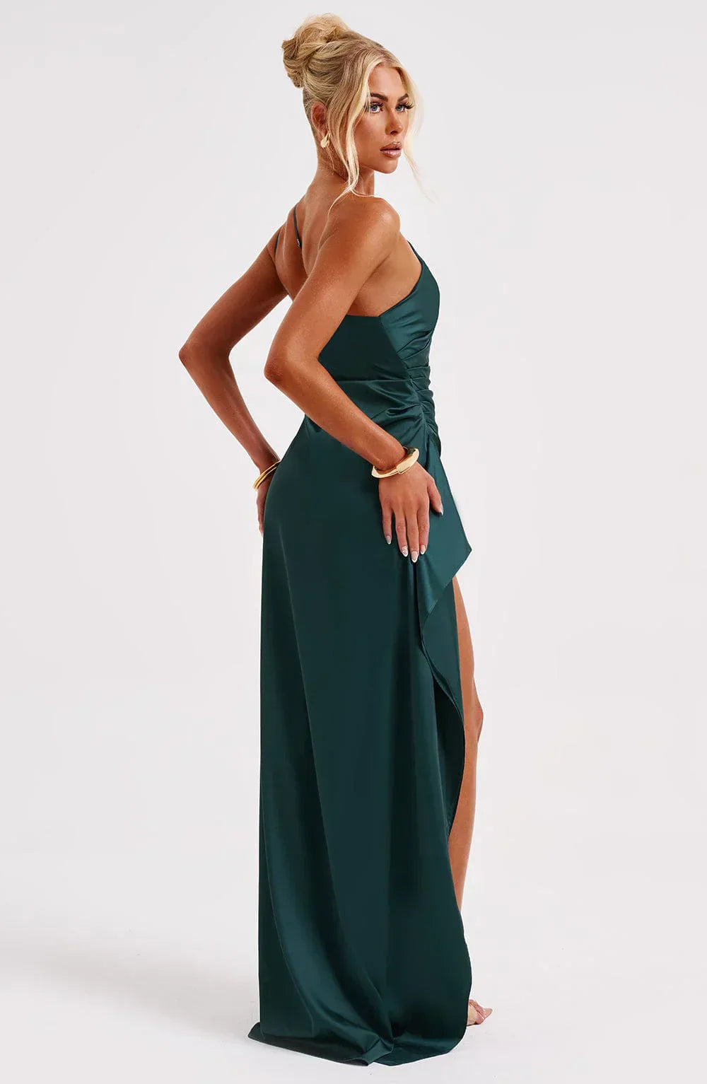 Women's One Shoulder Maxi Dress