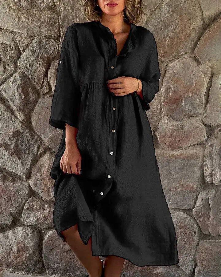 Women's Midi Dress – Black
