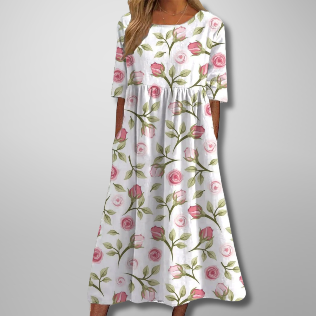 Women's Midi Dress – Pink