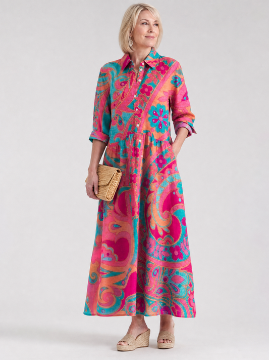 Women's Midi Dress – Multicolor