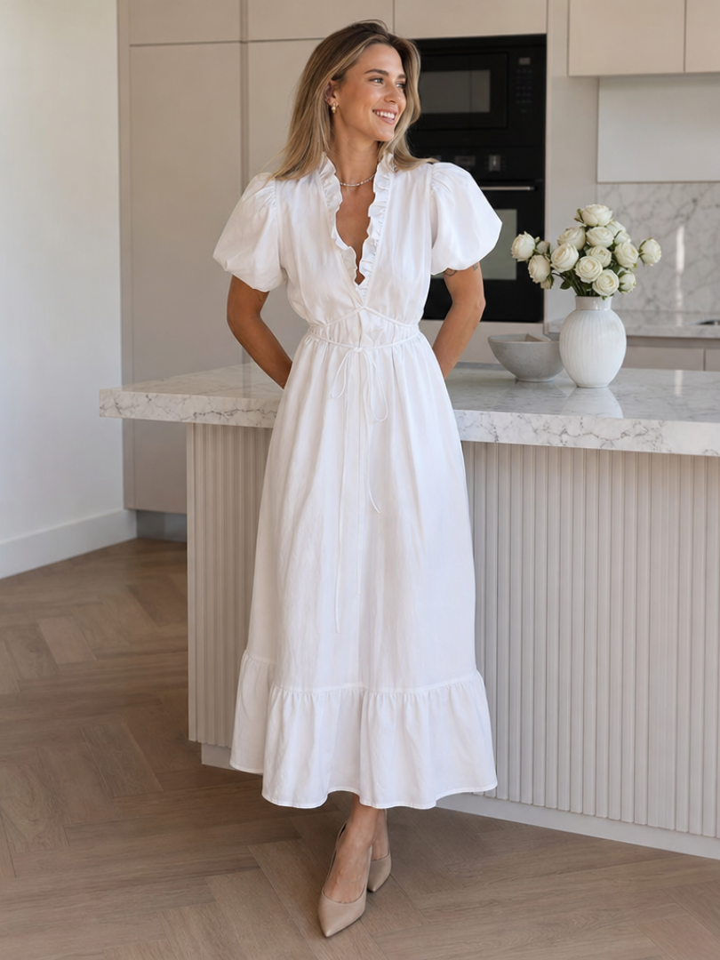 Women's Midi Dress – White