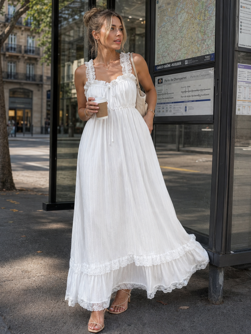 Women's Midi Dress – White