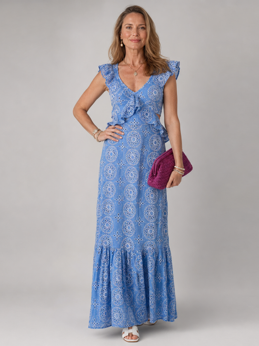 Women's Midi Dress – Sky Blue