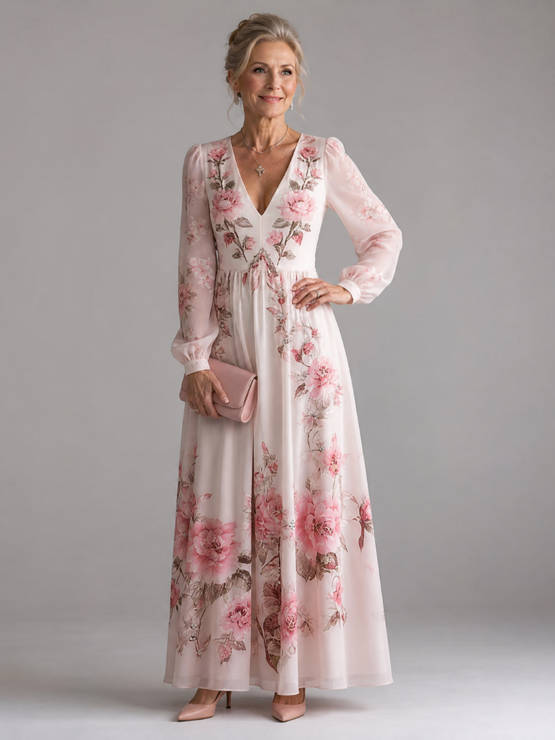 Women's Midi Dress – Floral