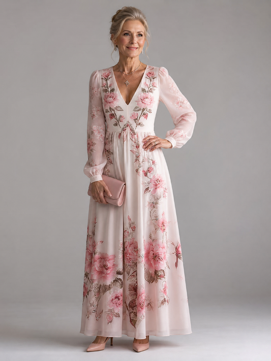 Women's Midi Dress – Floral