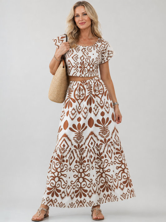 Women's Midi Dress – Geometric