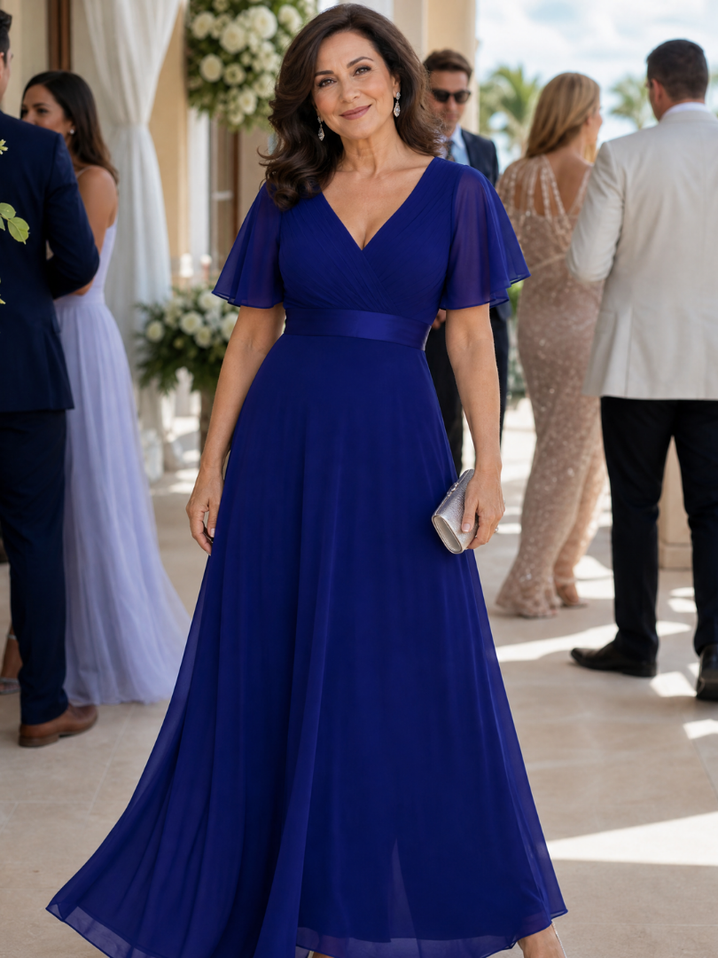 Women's Wedding Guest Maxi Dress – Navy