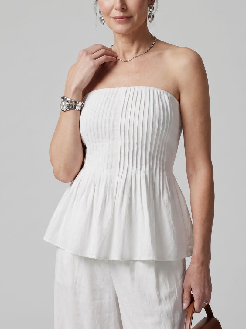 Women's Strapless Summer Pants Set