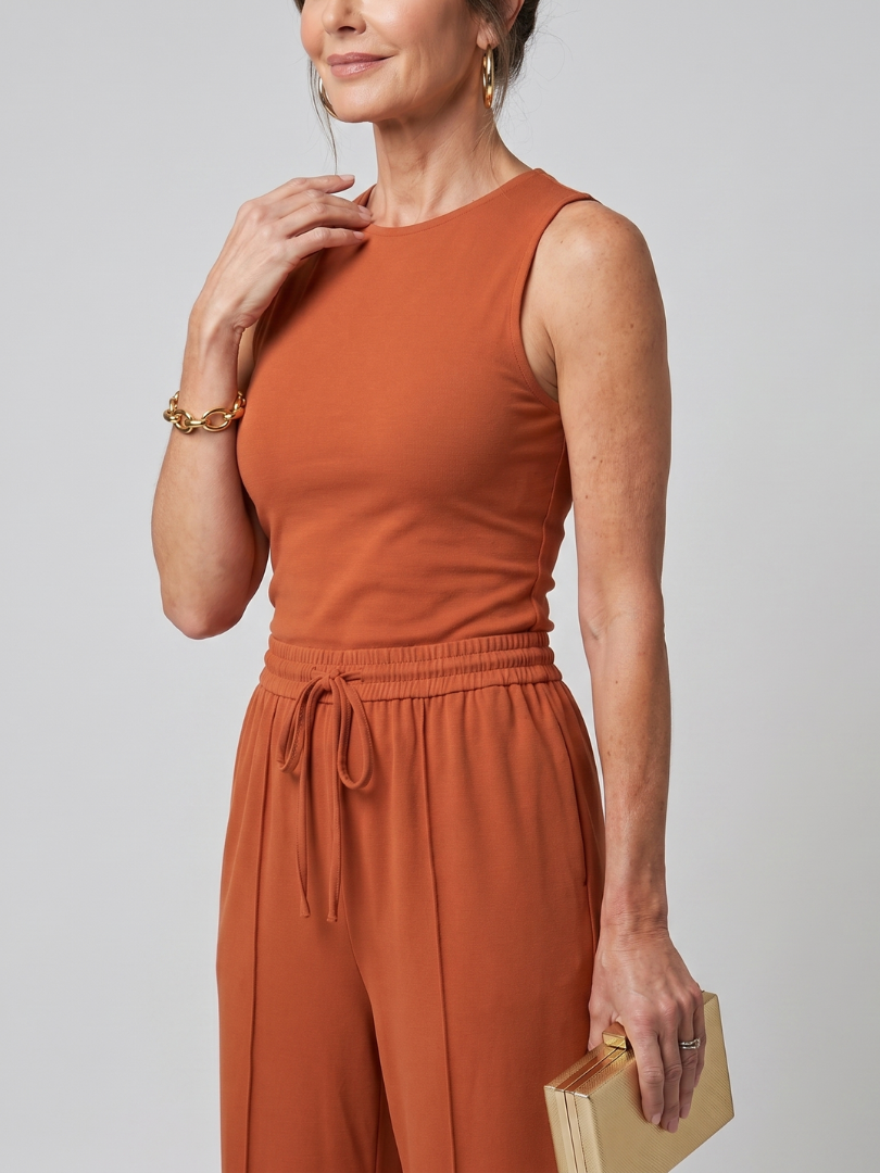 Women's Sleeveless Summer Pants Set