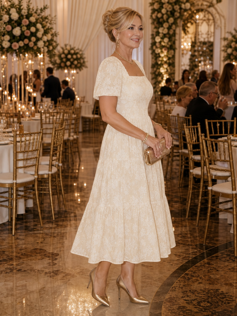 Women's Wedding Guest Midi Dress