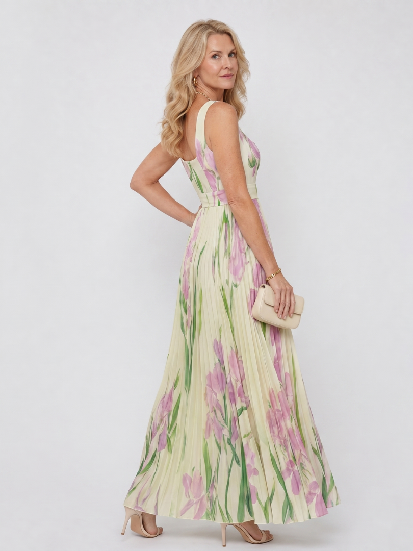 Women's Square Neck Midi Dress