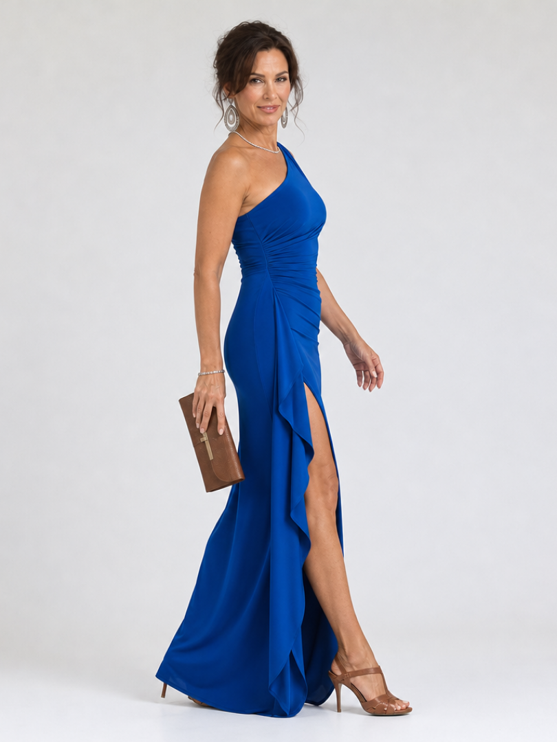 Women's One Shoulder Formal Maxi Dress