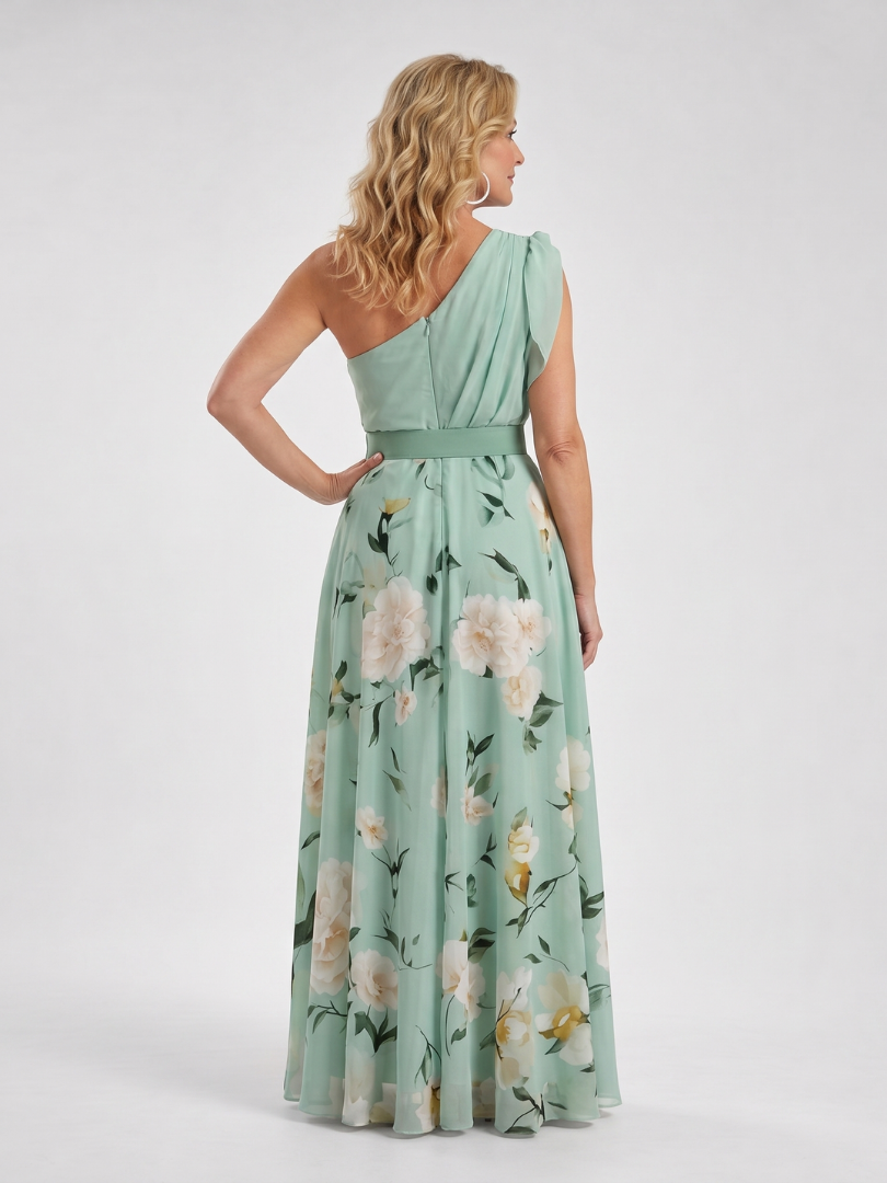 Women's One Shoulder Maxi Dress