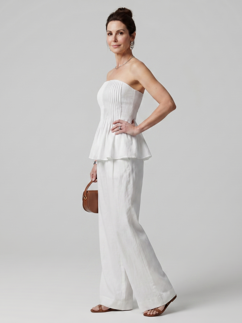 Women's Strapless Summer Pants Set