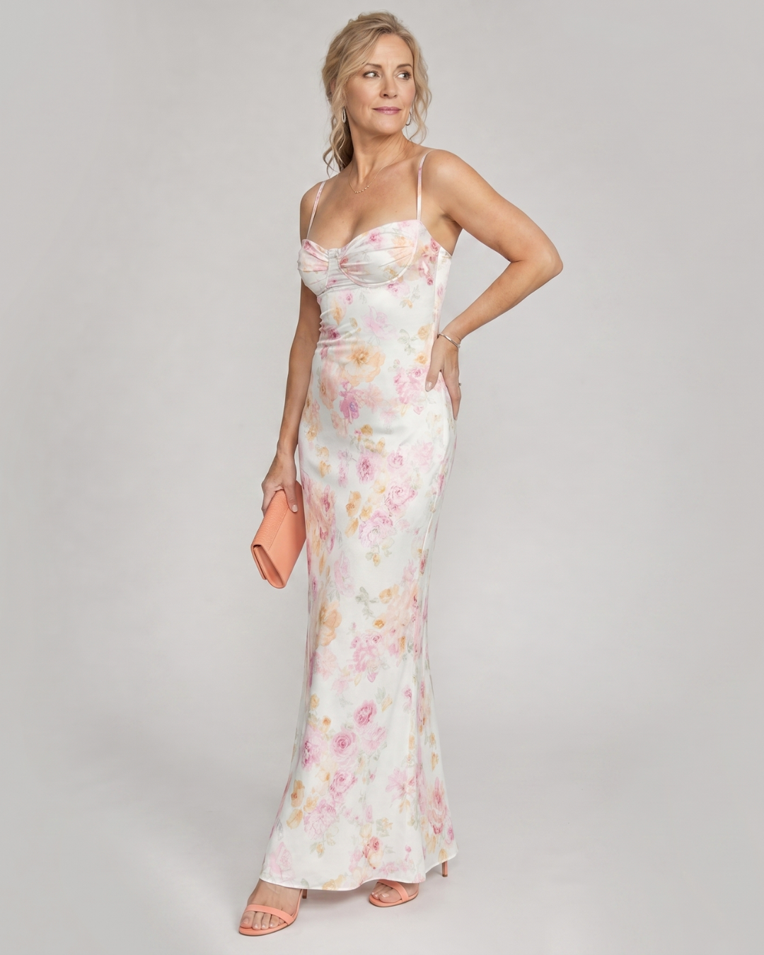 Women's Bodycon Wedding Guest Maxi Dress