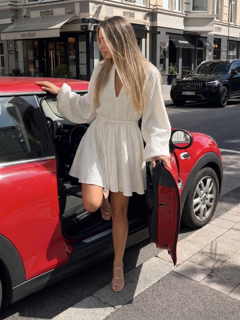 Women's V Neck Mini Dress