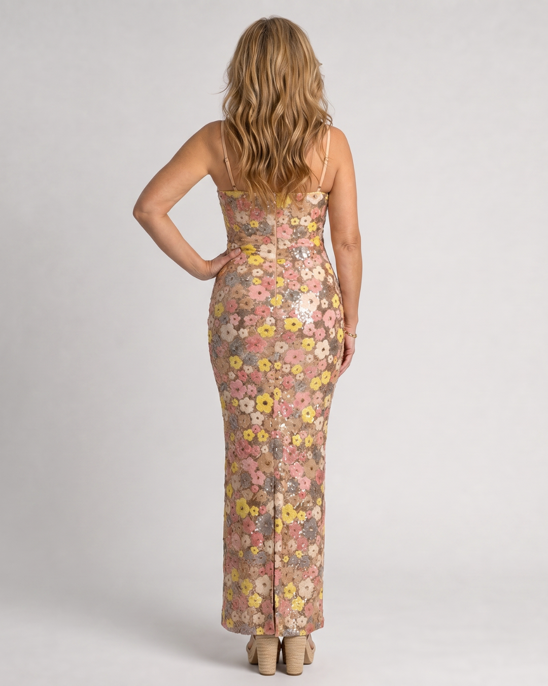 Women's Bodycon Wedding Guest Midi Dress