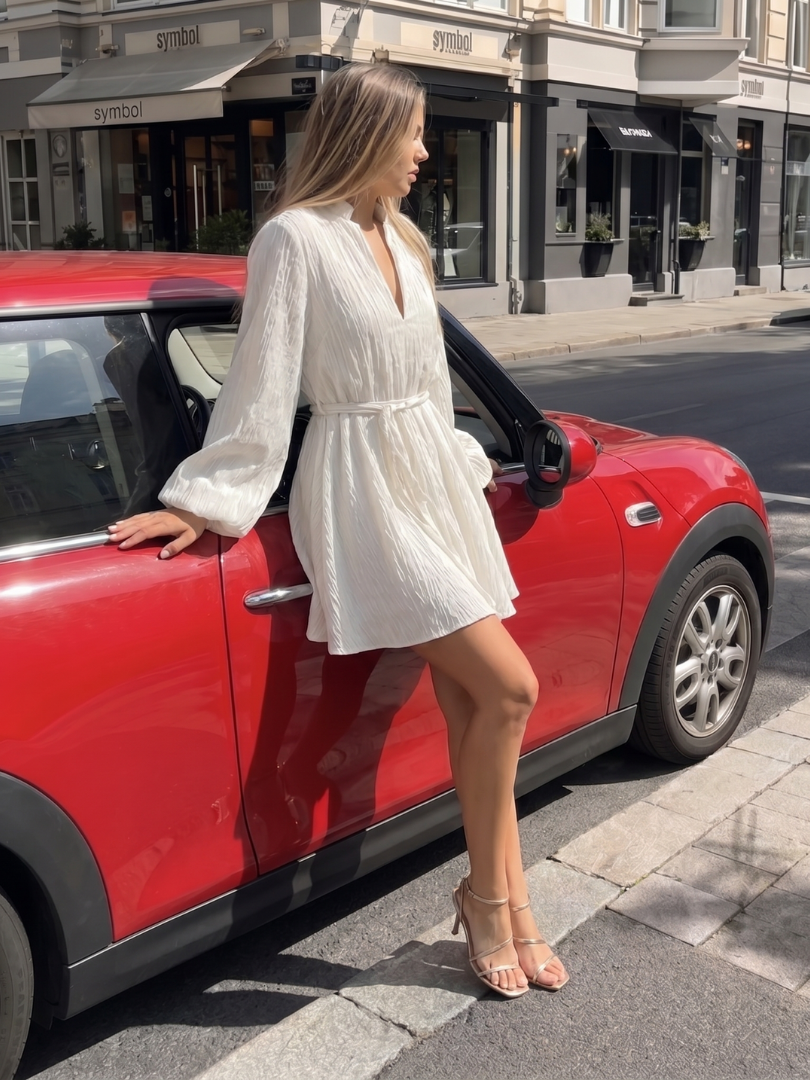 Women's V Neck Mini Dress