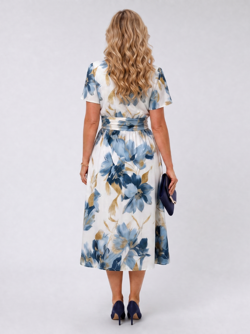 Women's Wrap Midi Dress