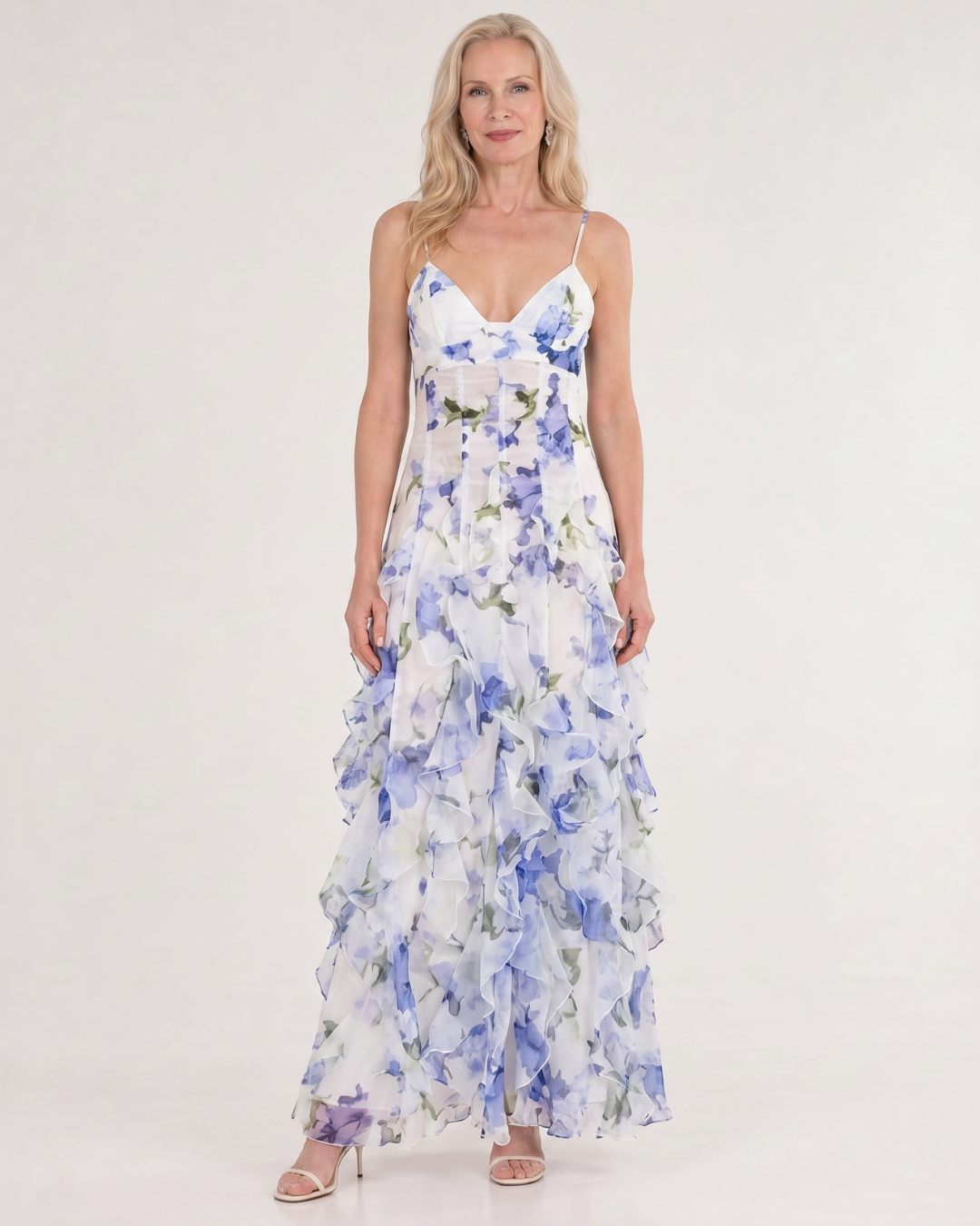 Women's Wedding Guest Midi Dress – Blue