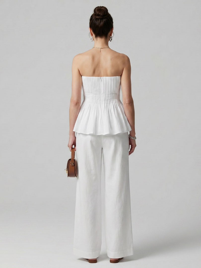 Women's Strapless Summer Pants Set