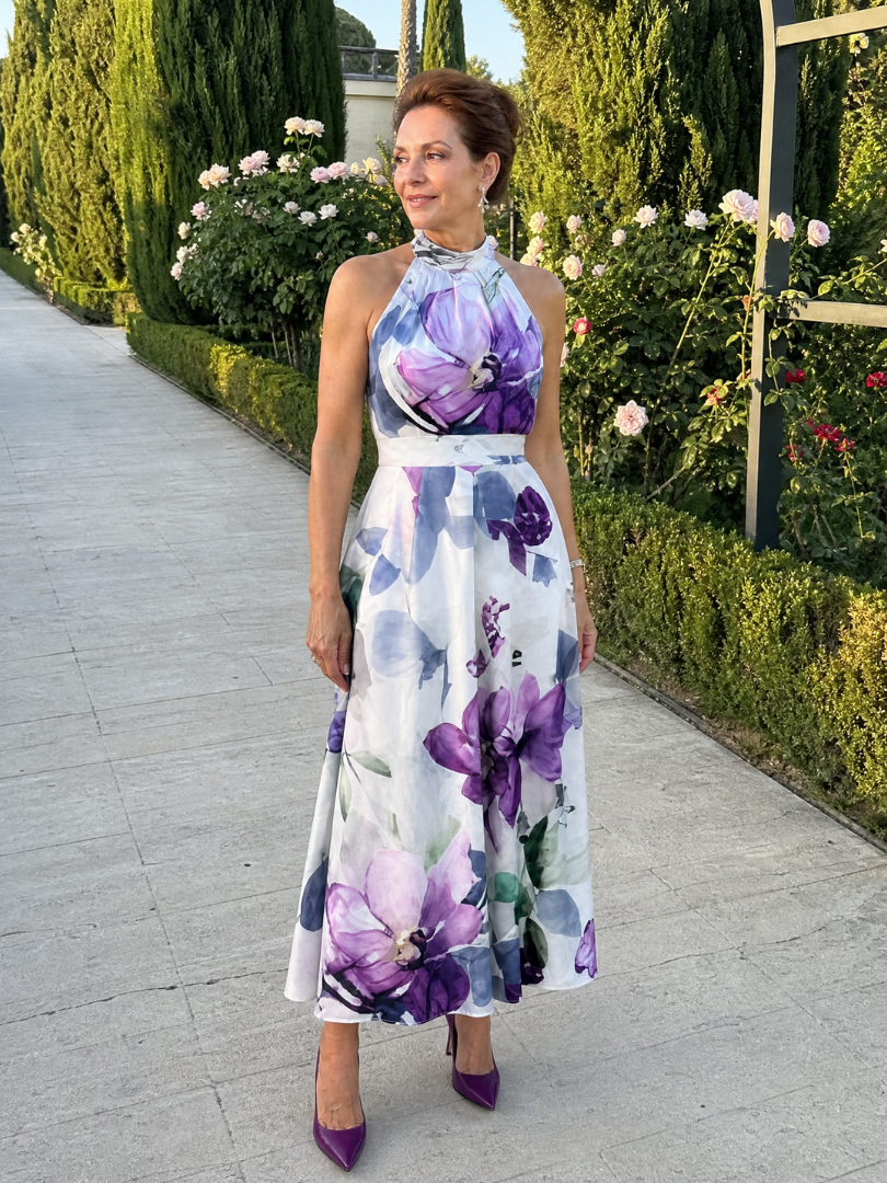 Women's Halter Midi Dress