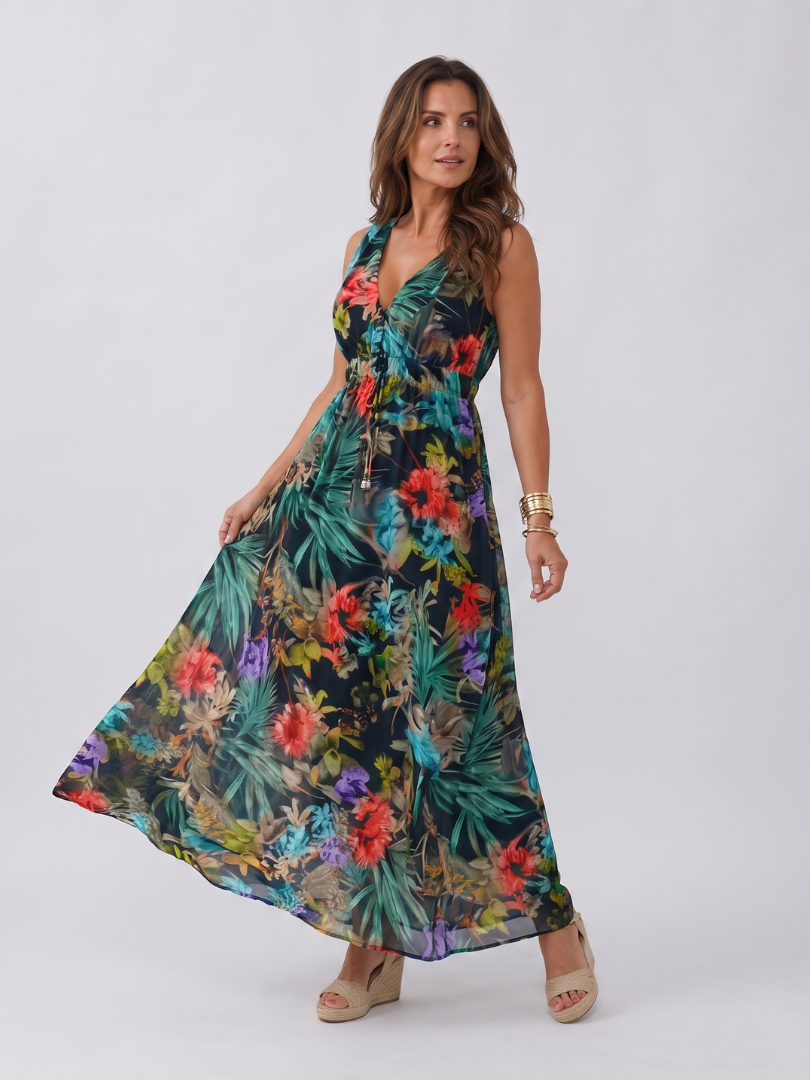 Women's Midi Dress – Multicolor