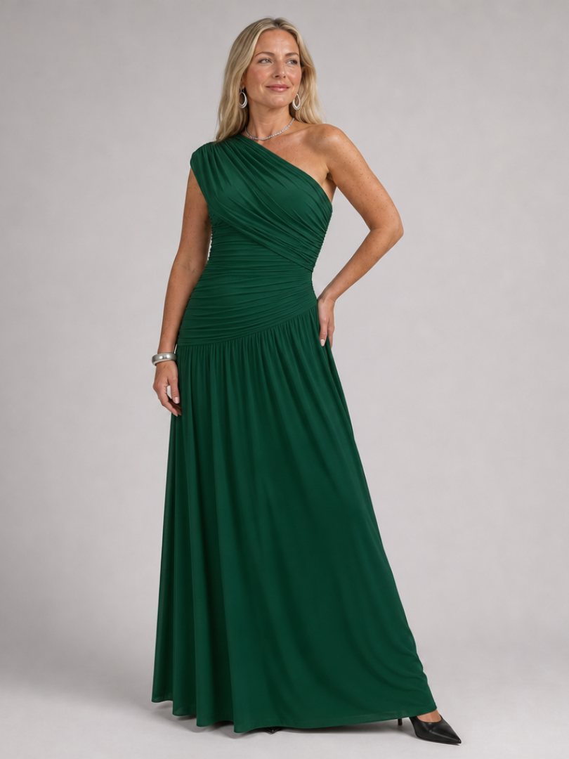 Women's One Shoulder Formal Maxi Dress