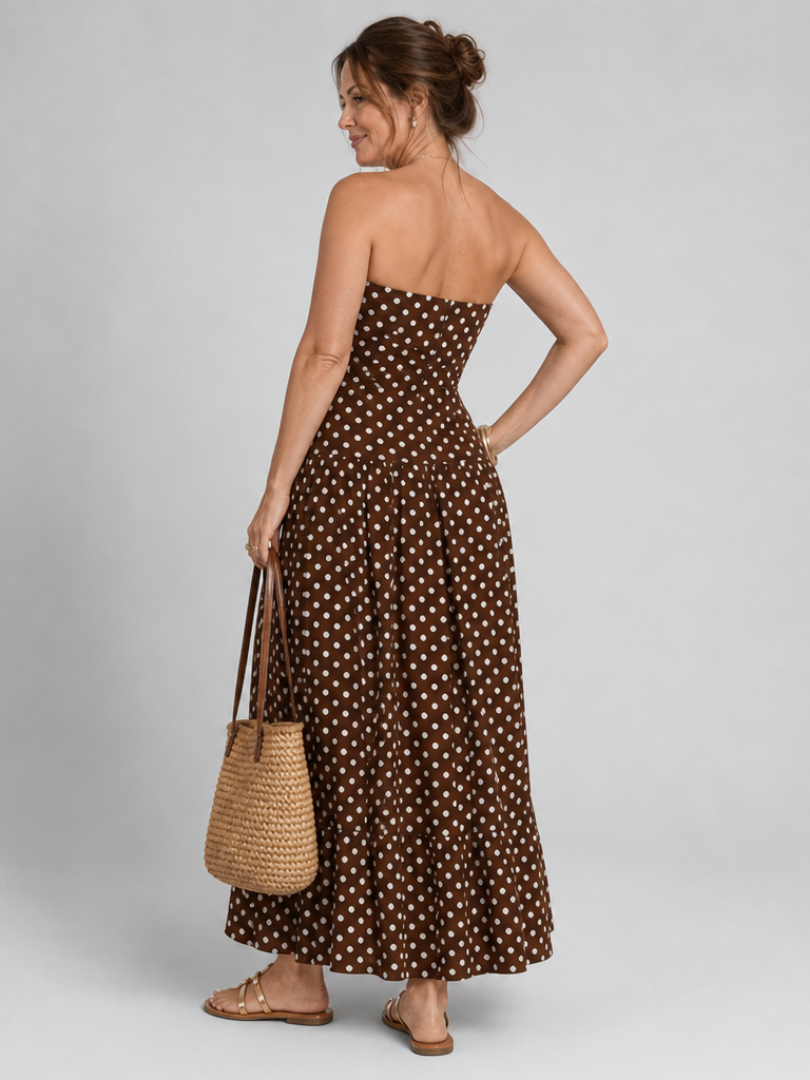 Women's Strapless Midi Dress