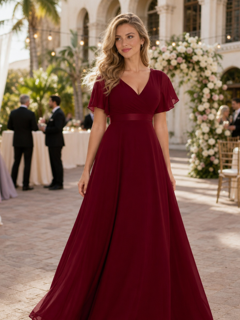 Women's Wedding Guest Maxi Dress