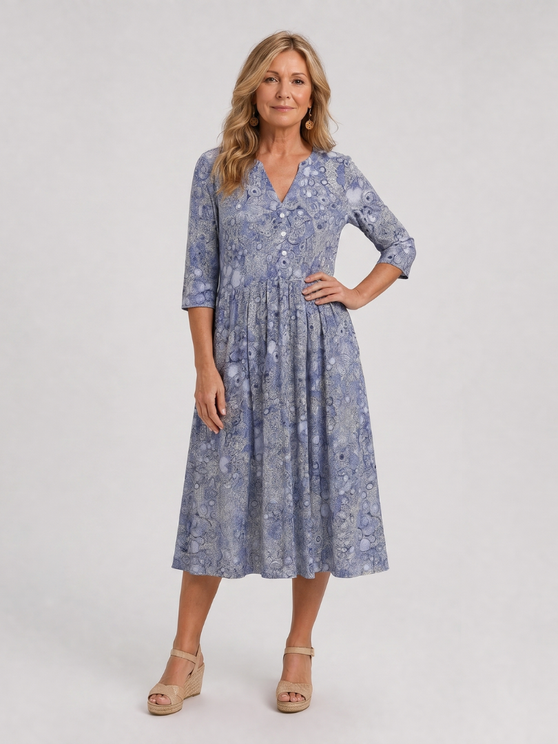 Women's Midi Dress – Sky Blue